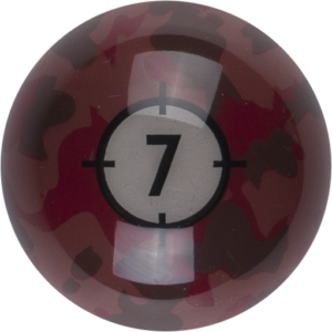RBCAM_07 Aramith Camouflage Replacement Ball – #7 | Golden Break Billiards